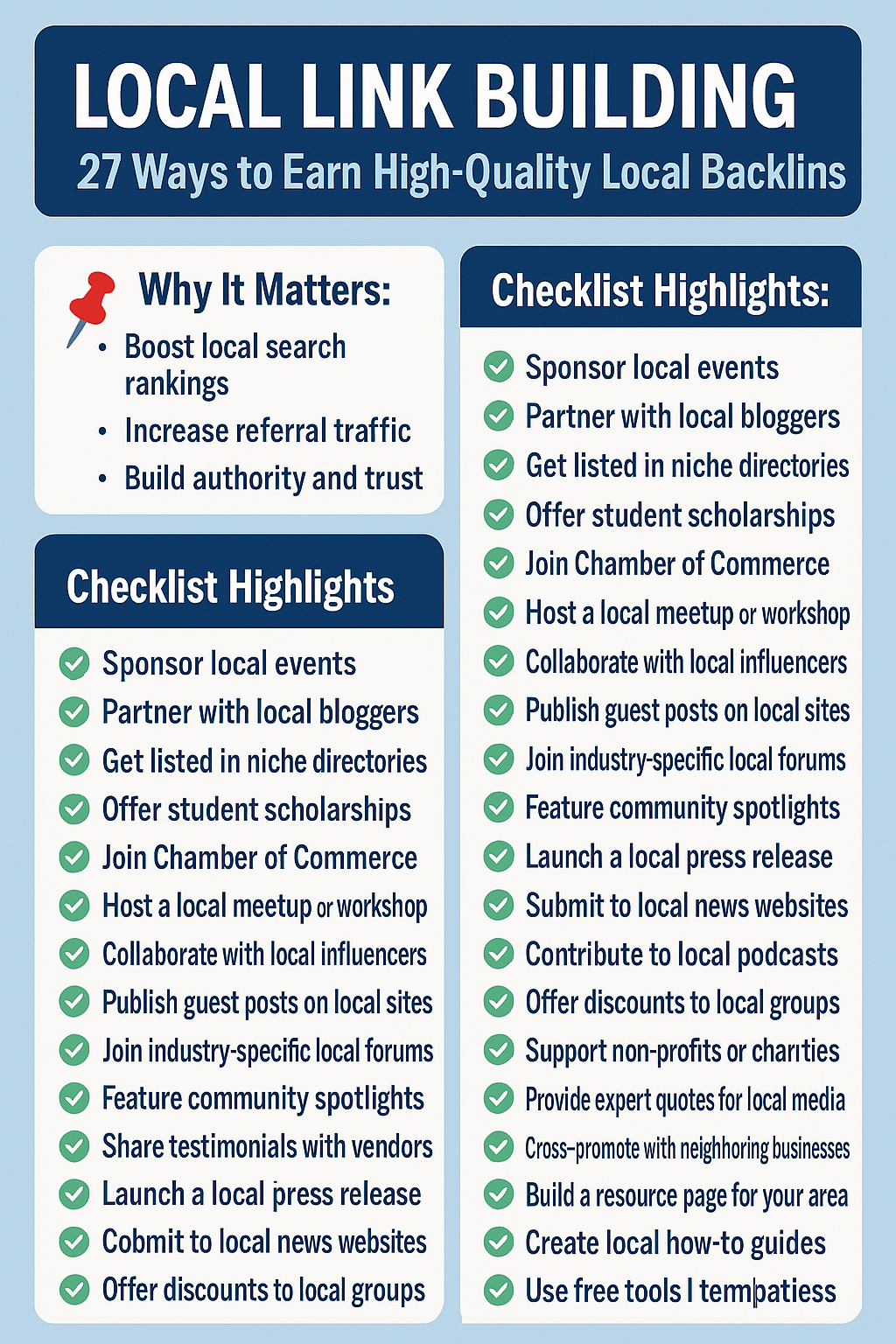 The 27 High-Impact Local Link Building Strategies
