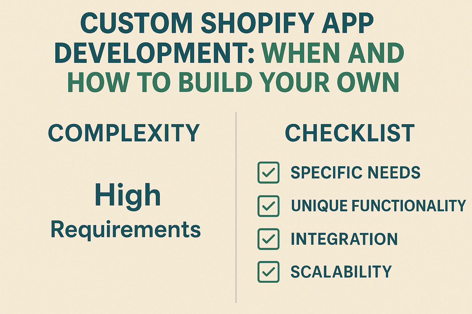 When Should You Consider Building Your Own Shopify App? 