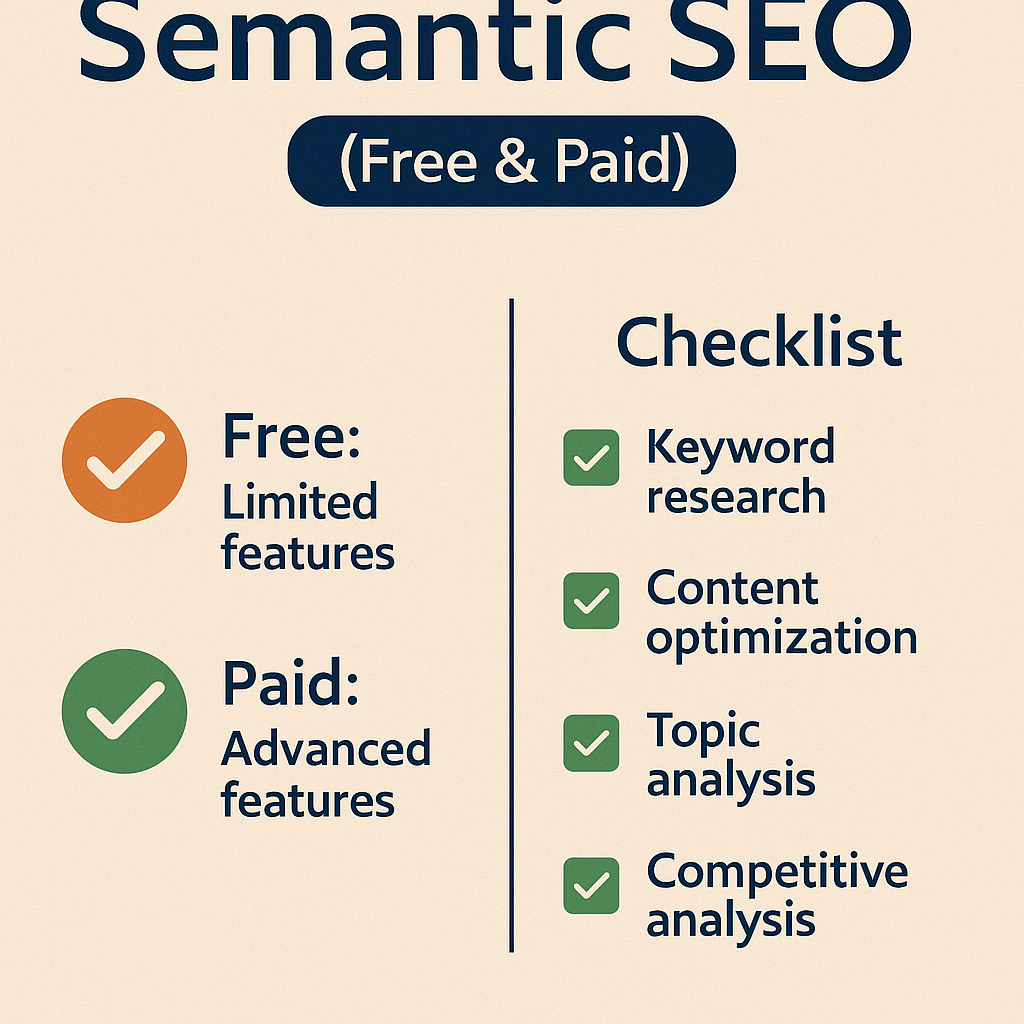 Top Tools for Semantic SEO (Free & Paid)