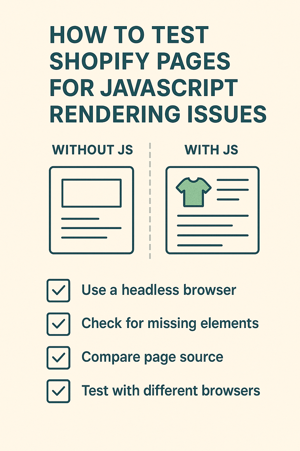 How to Test Shopify Pages for JavaScript Rendering Issues