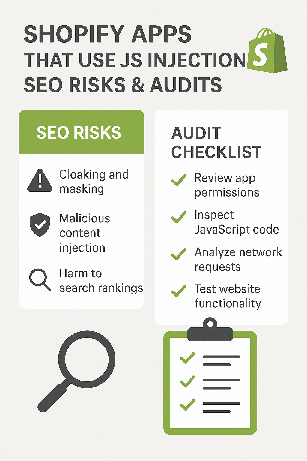 Shopify Apps That Use JS Injection: SEO Risks & Audits