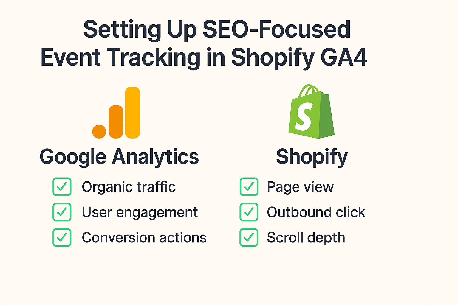 Setting Up SEO-Focused Event Tracking in Shopify GA4