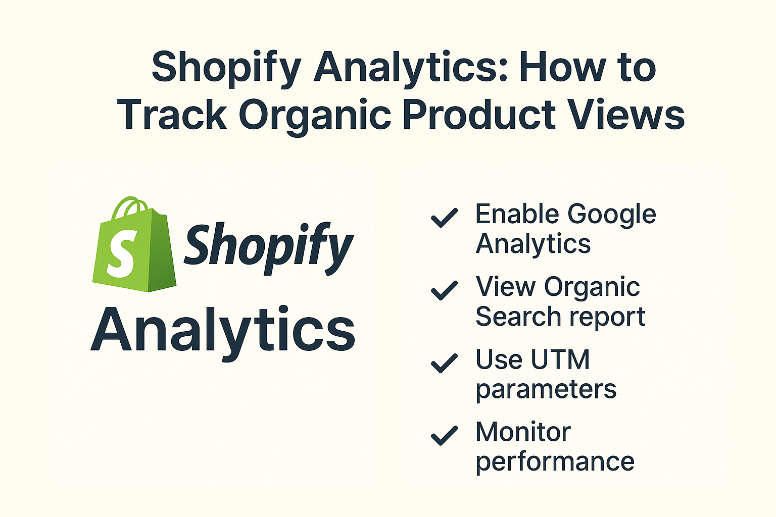 Shopify Analytics: How to Track Organic Product Views