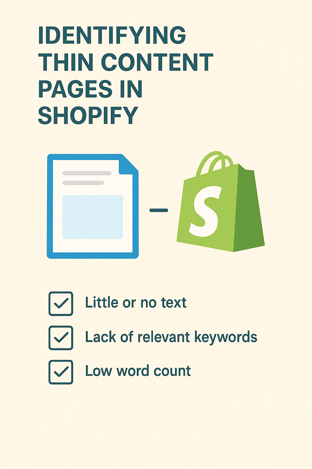 Identifying Thin Content Pages in Shopify