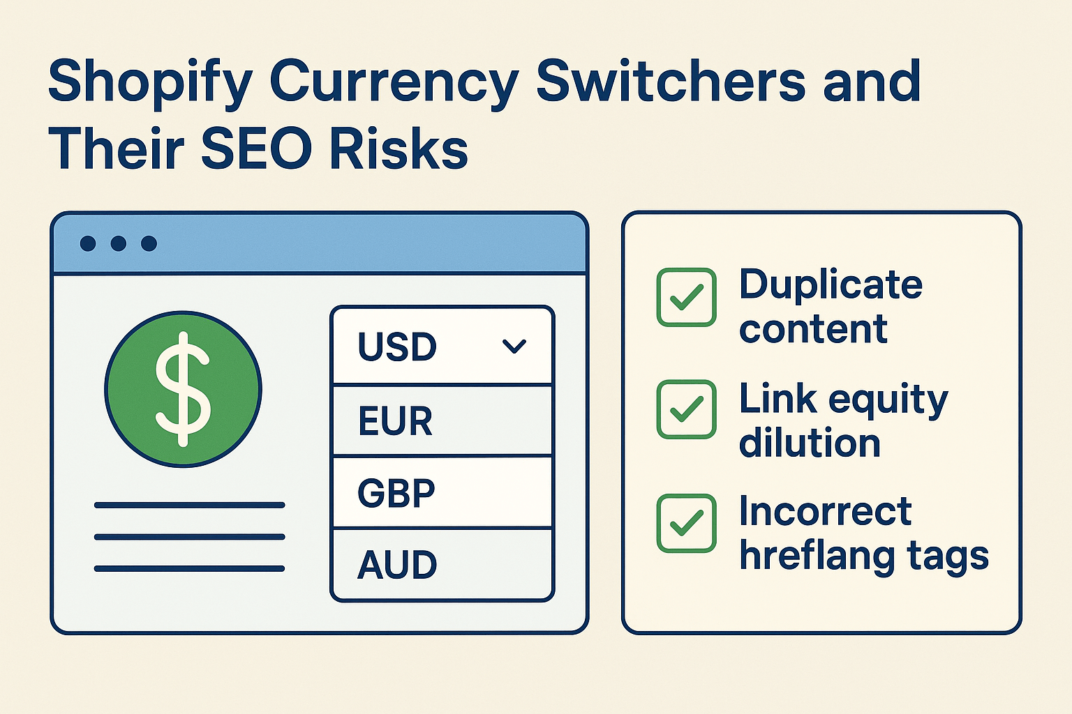 Shopify Currency Switchers and Their SEO Risks