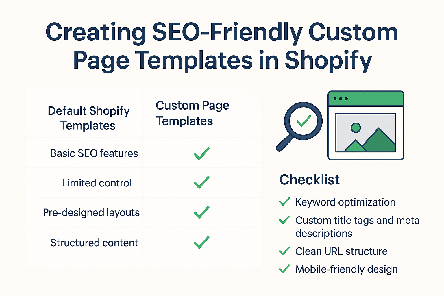Creating SEO-Friendly Custom Page Templates in Shopify