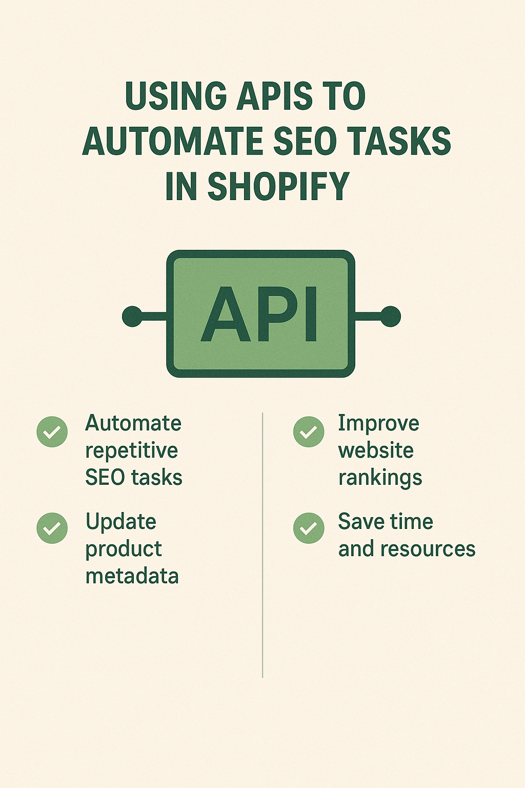 Using APIs to Automate SEO Tasks in Shopify