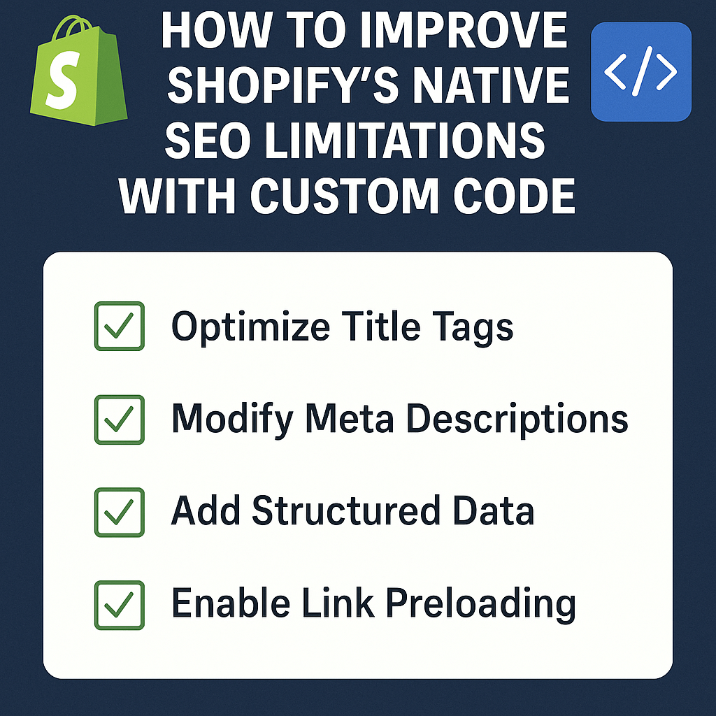 How to Improve Shopify's Native SEO Limitations with Custom Code