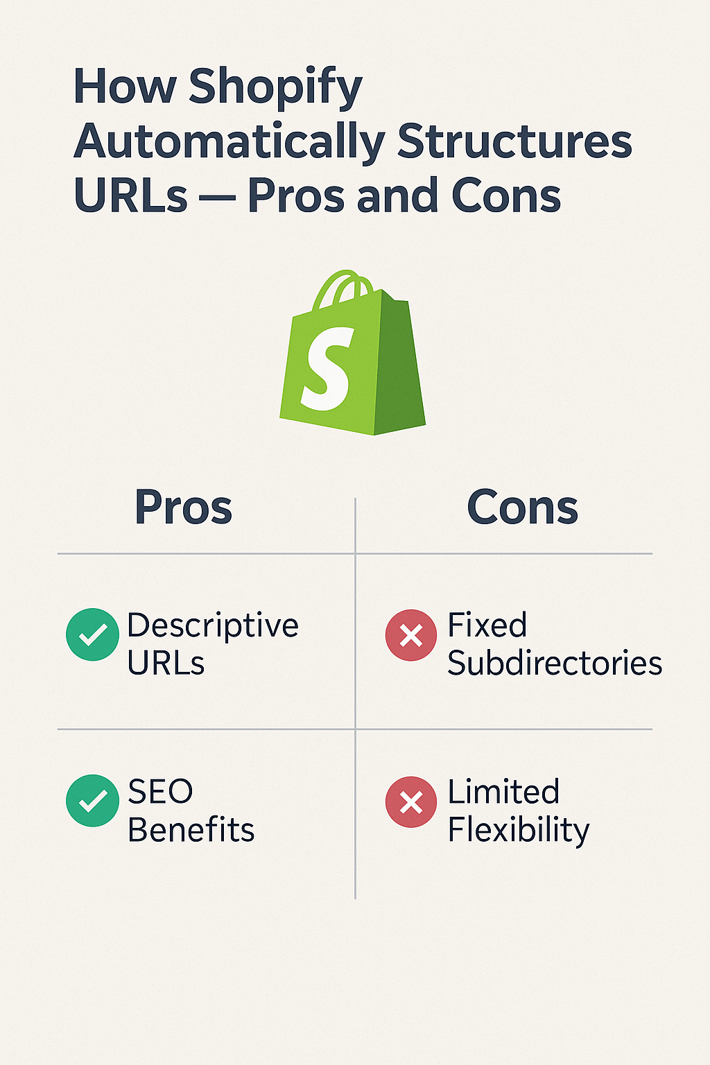 How Shopify Automatically Structures URLs — Pros and Cons