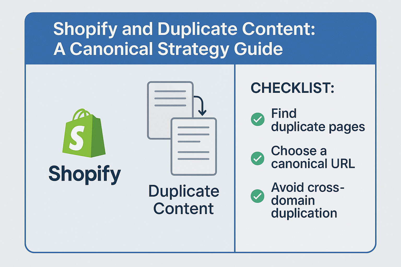 Shopify and Duplicate Content: A Canonical Strategy Guide