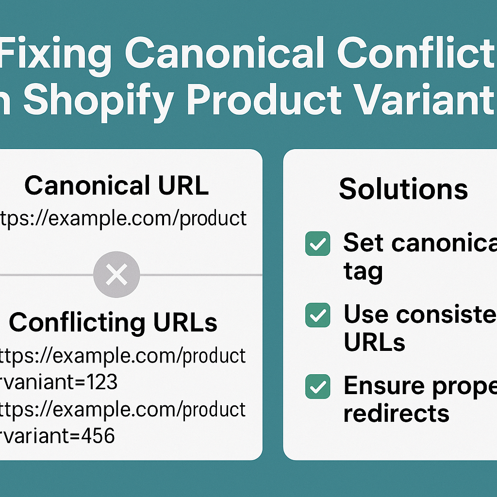 Fixing Canonical Conflicts in Shopify Product Variants