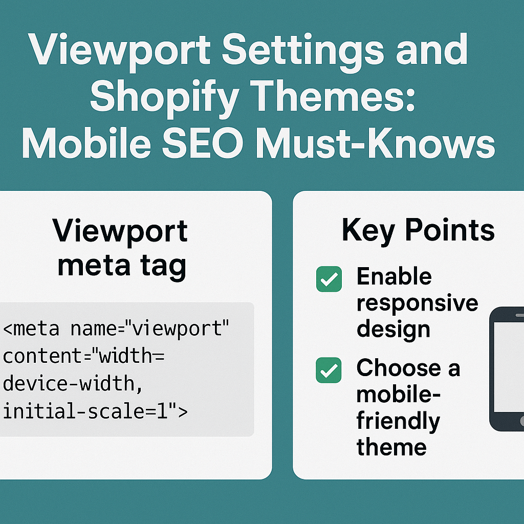 Viewport Settings and Shopify Themes: Mobile SEO Must-Knows