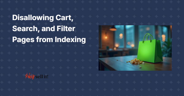 Disallowing Cart, Search, and Filter Pages from Indexing: The Hidden SEO Strategy That's Costing You Rankings